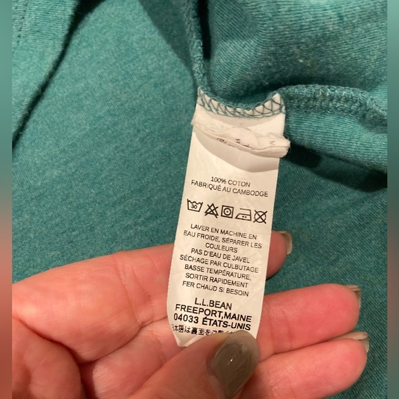 L.L.Bean Shawl Collar Short Sleeve Top – Size Small - Picture 7 of 7